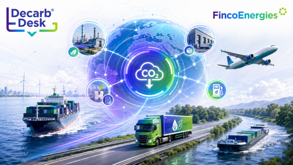 Scope 3 emissions across shipping, road freight and aviation managed through Decarb Desk